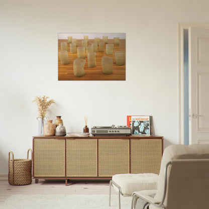 REPETITION NINETEEN III 1968 - Eva Hesse Brushed Aluminum Print - 70x100 cm / 28x40 inches | Eva Hesse Aluminum Print | Eva Hesse Prints
