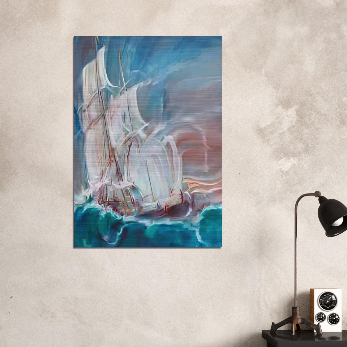 The Great Sail in the Storm - Konrad Zuse Brushed Aluminum Print - 70x100 cm / 28x40 inches | Konrad Zuse Aluminum Print | Konrad Zuse Prints