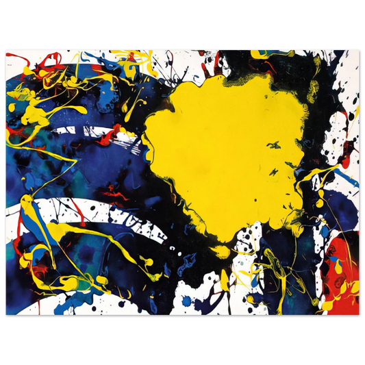 Sam Francis - Untitled  SFP94-135  SFF 1805   75x100 cm / 30x40inches Fine Art Poster