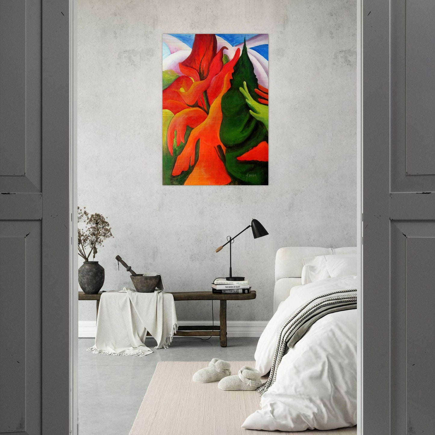 Melting Volcano - Georgia O'Keeffe Brushed Aluminum Print - 70x100 cm / 28x40 inches | Georgia O'Keeffe Aluminum Print | Georgia O'Keeffe Prints