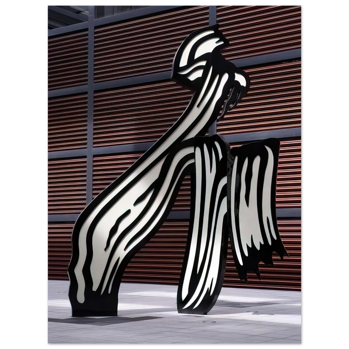 Roy Lichtenstein - BRUSHSTROKE 1996  75x100 cm / 30x40inches Fine Art Poster