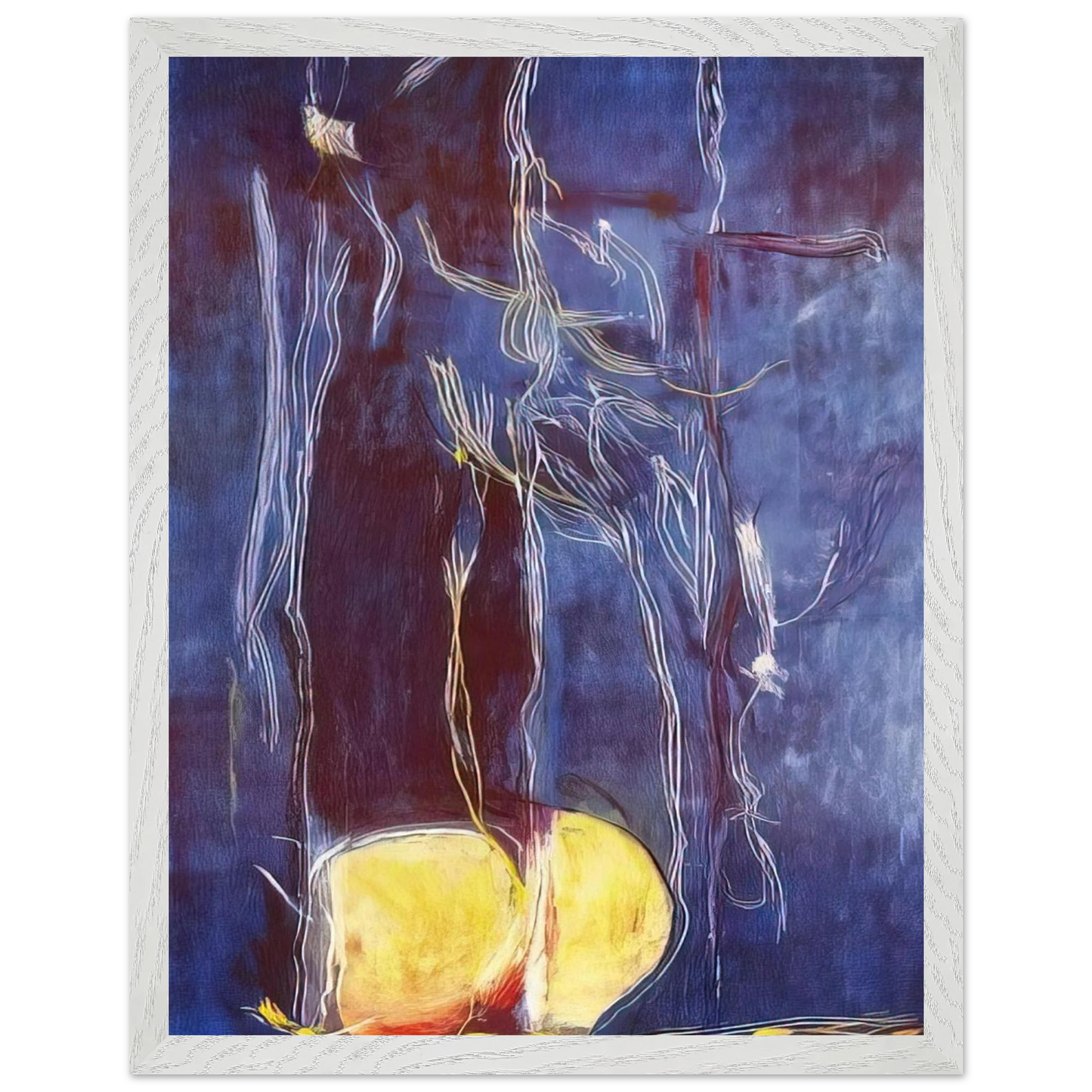 Helen Frankenthaler - All About Blue - 1994 Wall art - 60x80 cm / 24x32 inches - Fine Art Poster-canvas - -