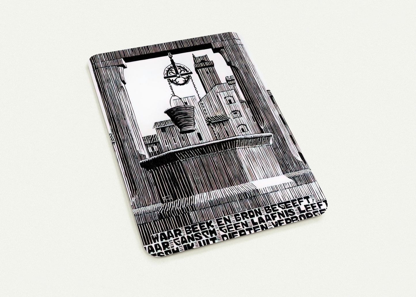 EMBLEMATA WELL By MC Escher Pack of 10 Post Cards | MC Escher Post Cards | A6 (10.5 x 14.8 cm) - 4.1 x 5.8 inches