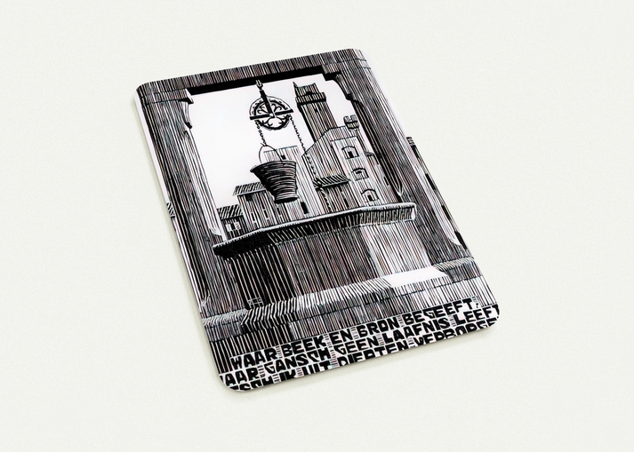 EMBLEMATA WELL By MC Escher Pack of 10 Post Cards | MC Escher Post Cards | A6 (10.5 x 14.8 cm) - 4.1 x 5.8 inches