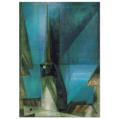 GELMERODA XIII 1936 - Lyonel Feininger Brushed Aluminum Print - 70x100 cm / 28x40 inches | Lyonel Feininger Aluminum Print | Lyonel Feininger Prints