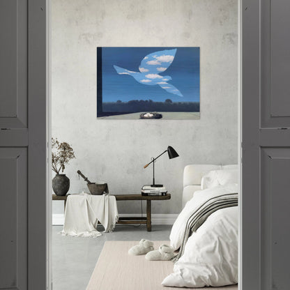 THE RETURN 1940 - Rene Magritte Brushed Aluminum Print - 70x100 cm / 28x40 inches | Rene Magritte Aluminum Print | Rene Magritte Prints