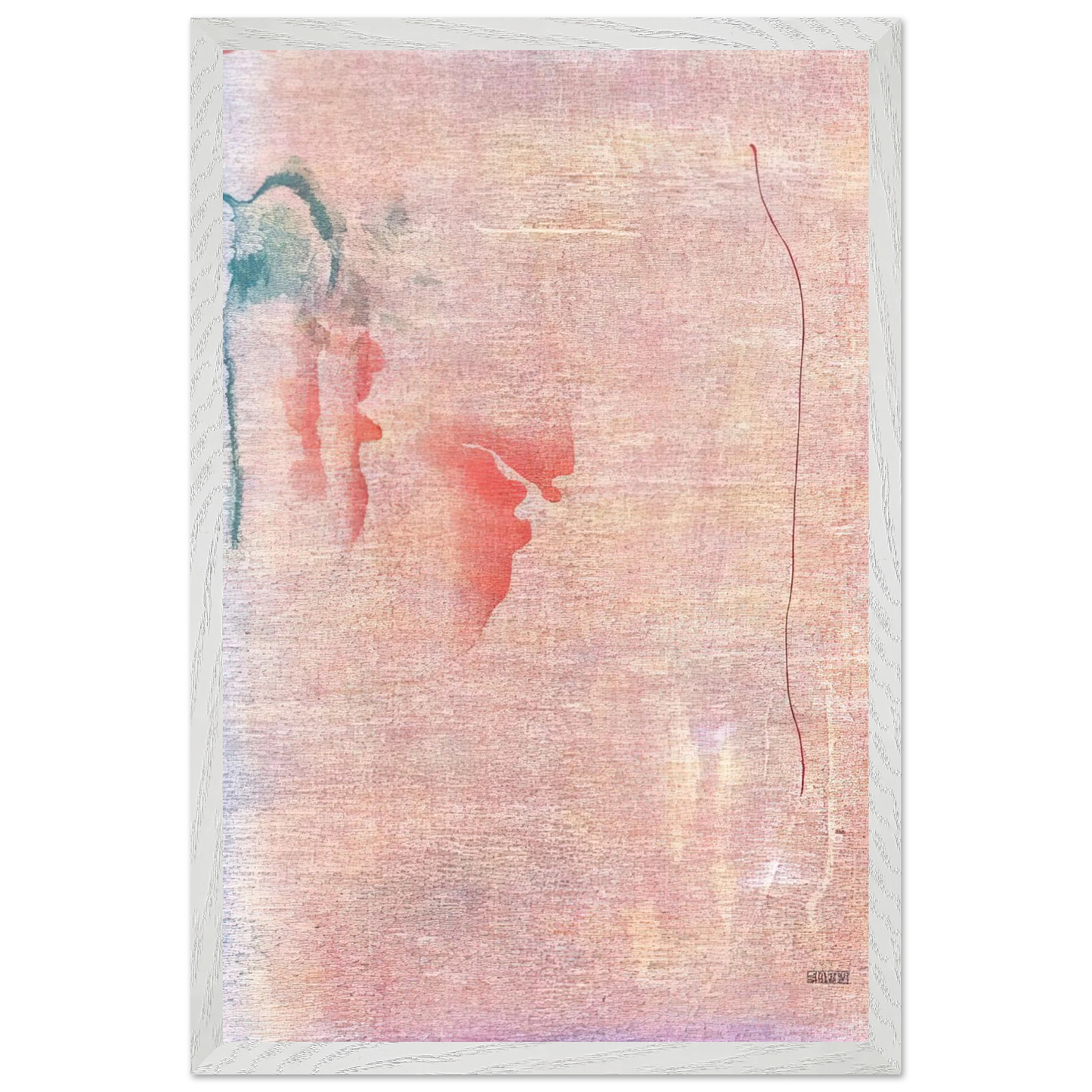 Helen Frankenthaler - Cedar Hill - 1983 Wall art - 21x29.7 cm / 8x12" - Premium Wooden Framed Poster With Fine Art Paper-canvas - Wood frame