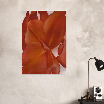 Red Cannas - Georgia O'Keeffe Brushed Aluminum Print - 70x100 cm / 28x40 inches | Georgia O'Keeffe Aluminum Print | Georgia O'Keeffe Prints