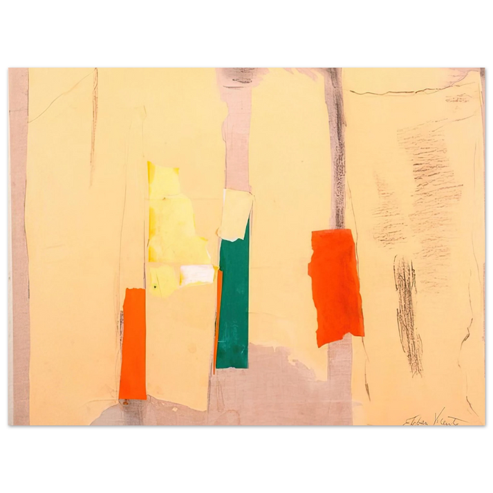 Esteban Vicente - UNTITLED 1998  75x100 cm / 30x40inches Fine Art Poster