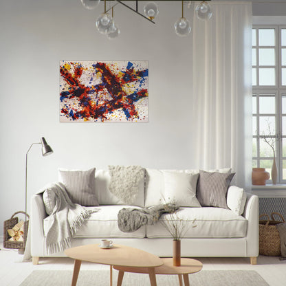 Firewood - Sam Francis Brushed Aluminum Print - 70x100 cm / 28x40 inches | Sam Francis Aluminum Print | Sam Francis Prints
