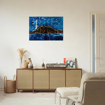 Il Vulcano - Art Informel - Mario Schifano Brushed Aluminum Print - 70x100 cm / 28x40 inches | Mario Schifano Aluminum Print | Mario Schifano Prints