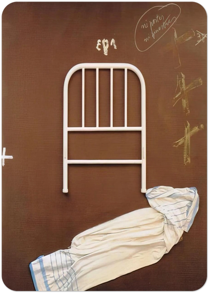 NO DOORS OR WINDOWS 1993 By Antoni Tapies Pack of 10 Post Cards | Antoni Tapies Post Cards | A6 (10.5 x 14.8 cm) - 4.1 x 5.8 inches