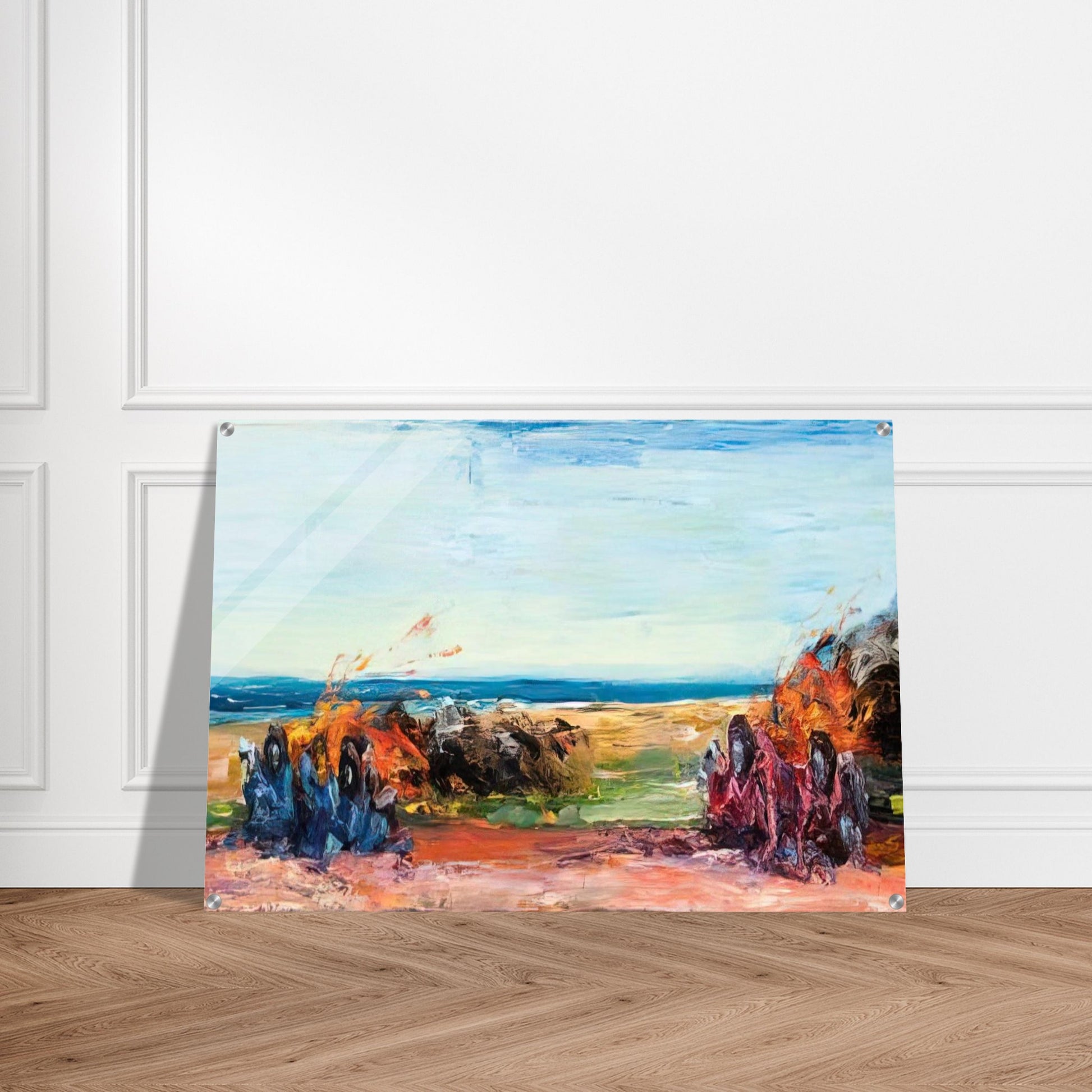 Car Crash Wipe Out on Pacific Coast Highway - 1984 - Carlos Almaraz Acrylic Print - 70x100 cm / 28x40″ inches