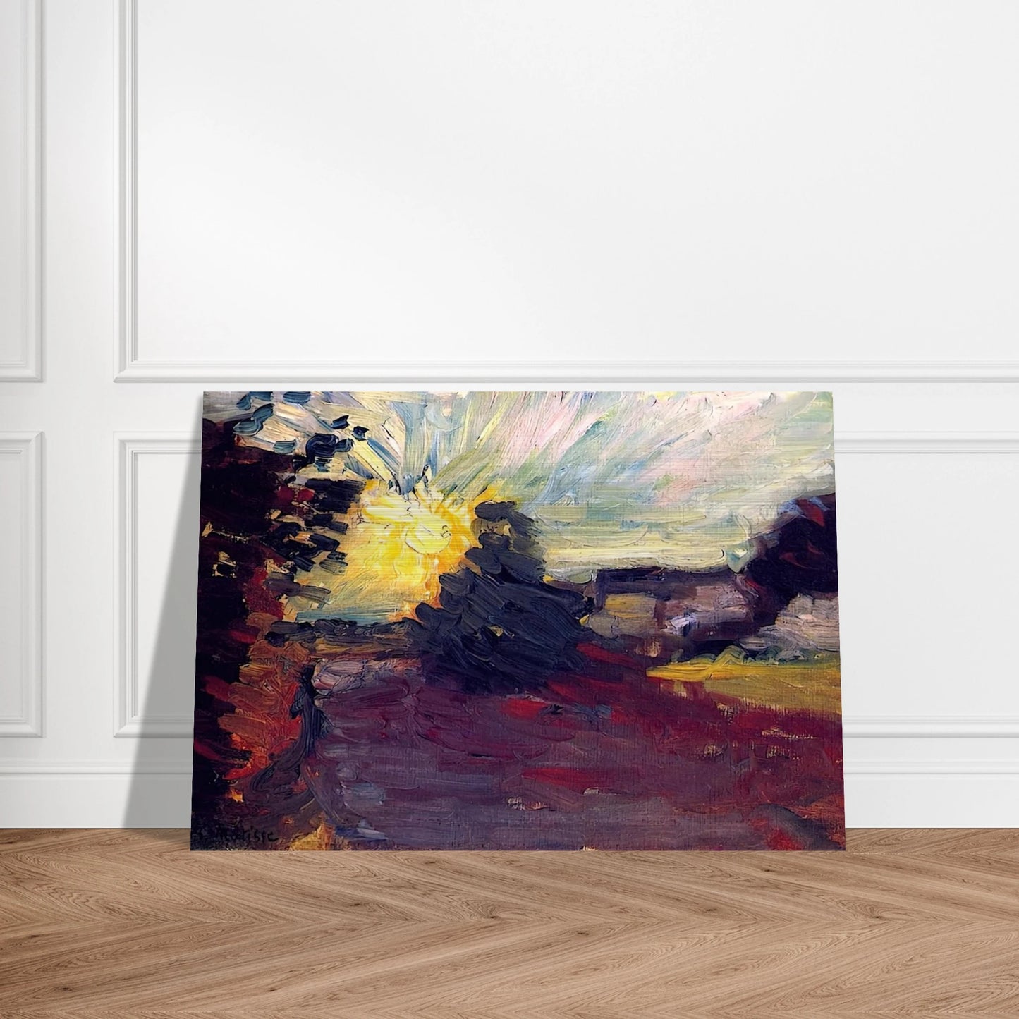 SUNSET IN CORSICA 1898 - Henri Matisse Brushed Aluminum Print - 70x100 cm / 28x40 inches | Henri Matisse Aluminum Print | Henri Matisse Prints