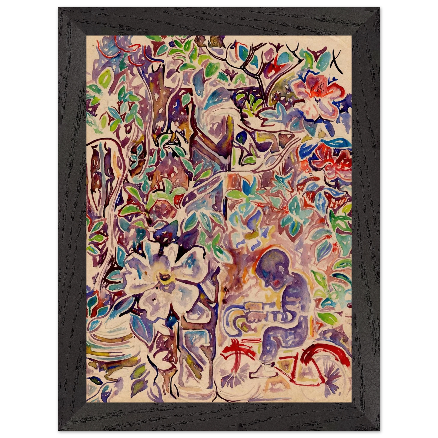 Walter Inglis Anderson - Walter Anderson Wall art - A1 (59.4 x 84.1  cm) - Premium Wooden Framed Poster With Fine Art Paper-canvas - Wood frame