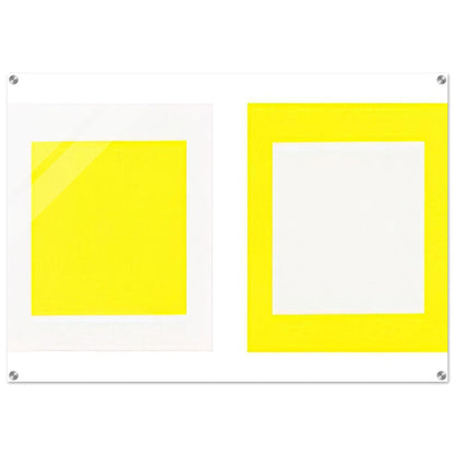 Untitled Cadmium Yellow Light - 1990 - Donald Judd Acrylic Print - 70x100 cm / 28x40″ inches | Donald Judd Wall Art | Donald Judd Prints