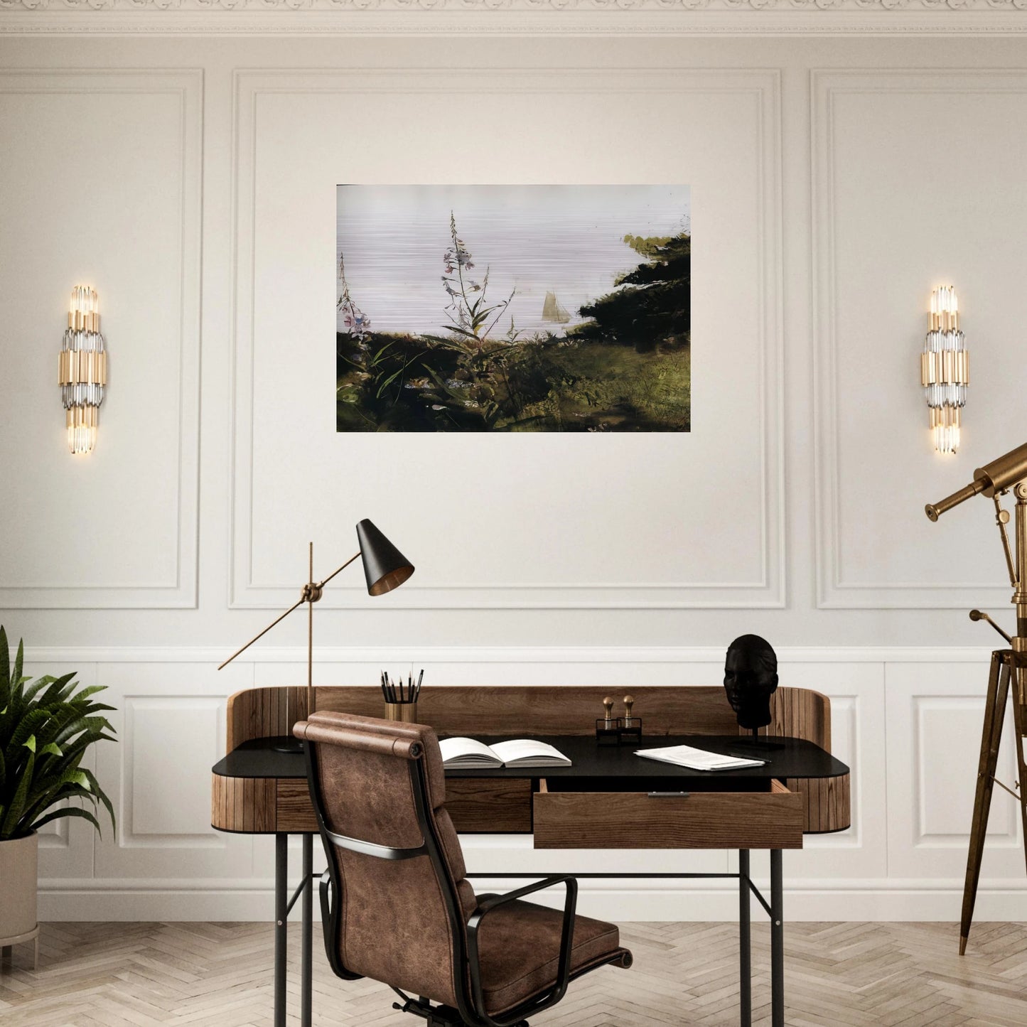 UNDER SAIL - Andrew Wyeth Brushed Aluminum Print - 70x100 cm / 28x40 inches | Andrew Wyeth Aluminum Print | Andrew Wyeth Prints