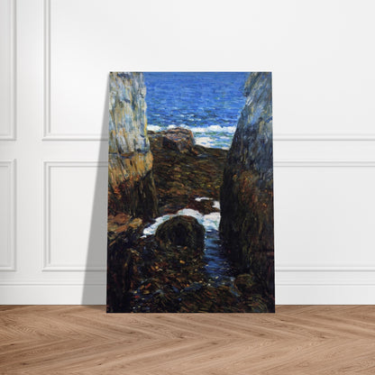 The North Gorge, Appledore, Isles of Shoals - Childe Hassam Brushed Aluminum Print - 70x100 cm / 28x40 inches | Childe Hassam Aluminum Print | Childe Hassam Prints