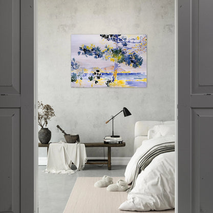 Saint-Clair Landscape - Henri-Edmond Cross Brushed Aluminum Print - 70x100 cm / 28x40 inches | Henri-Edmond Cross Aluminum Print | Henri-Edmond Cross Prints