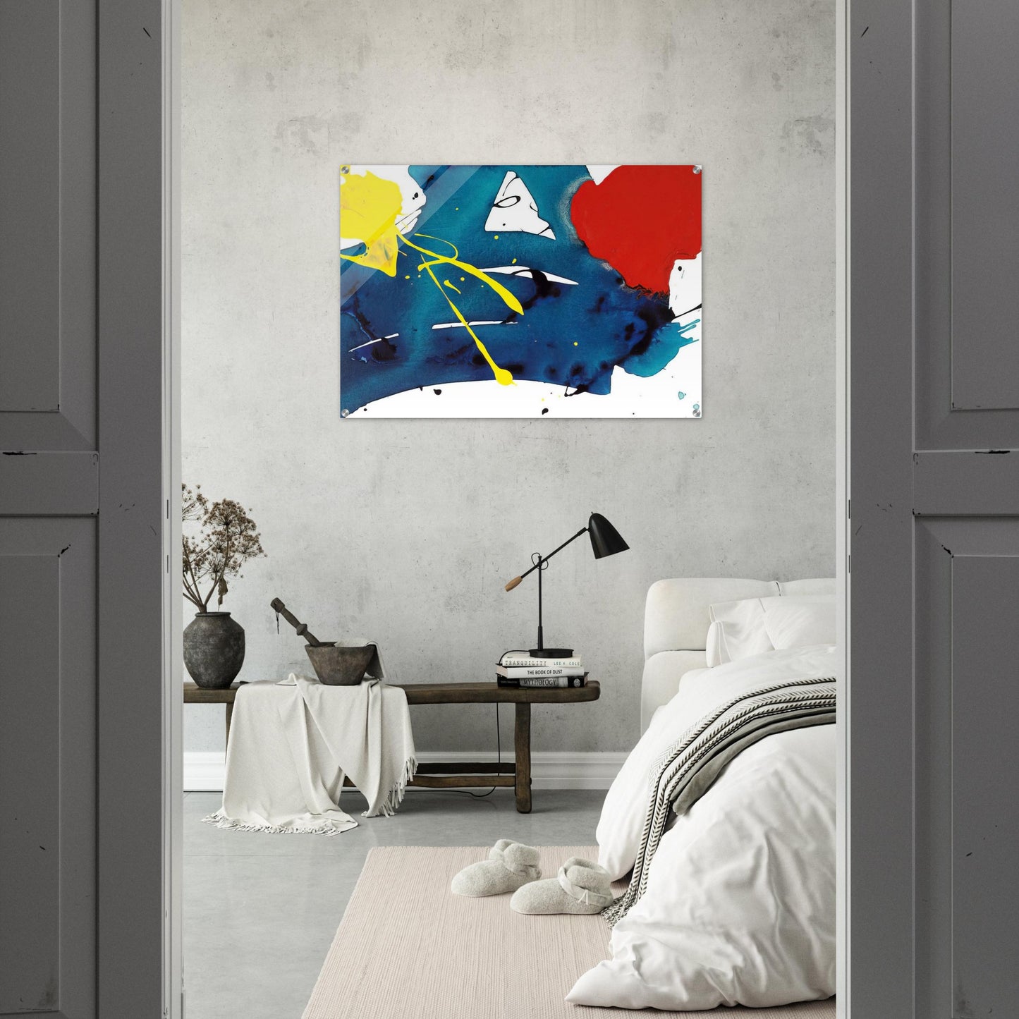 Untitled  SFP94-105  SFF1697  - Sam Francis Acrylic Print - 70x100 cm / 28x40″ inches | Sam Francis Wall Art | Sam Francis Prints