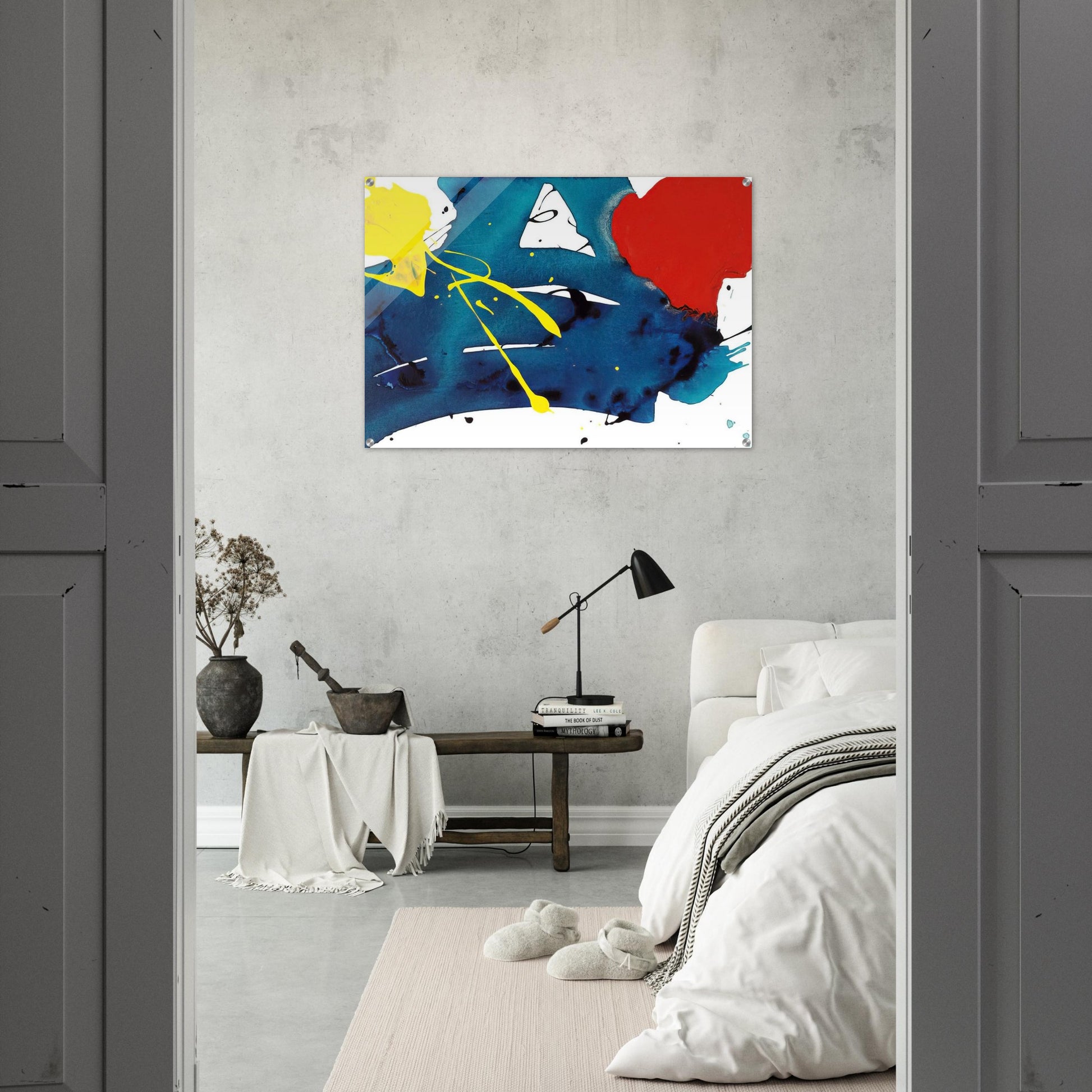 Untitled  SFP94-105  SFF1697  - Sam Francis Acrylic Print - 70x100 cm / 28x40″ inches | Sam Francis Wall Art | Sam Francis Prints