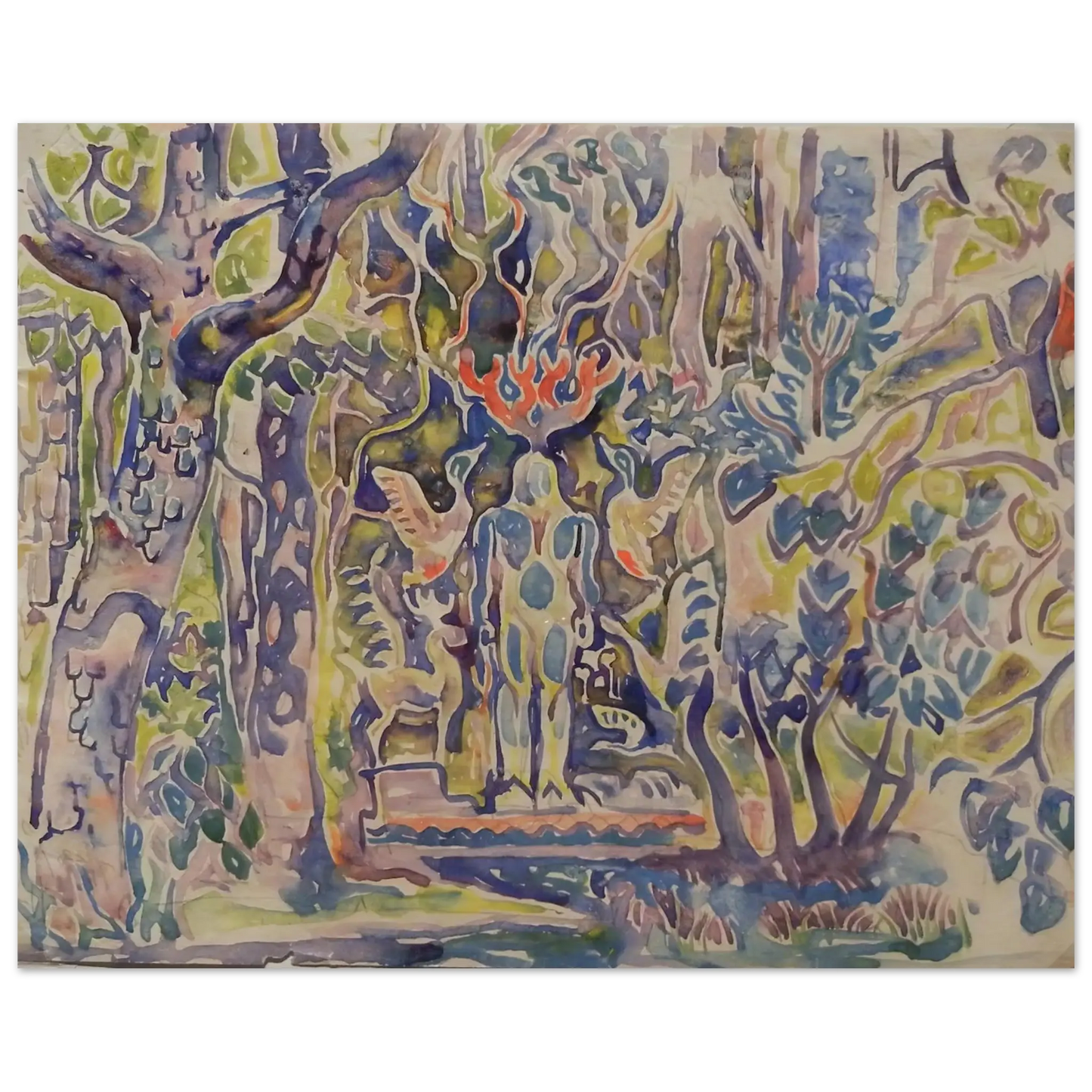 Walter Inglis Anderson - Walter Anderson Wall art - 50x70 cm / 20x28 Inches - Premium Wooden Framed Poster With Fine Art Paper - White frame