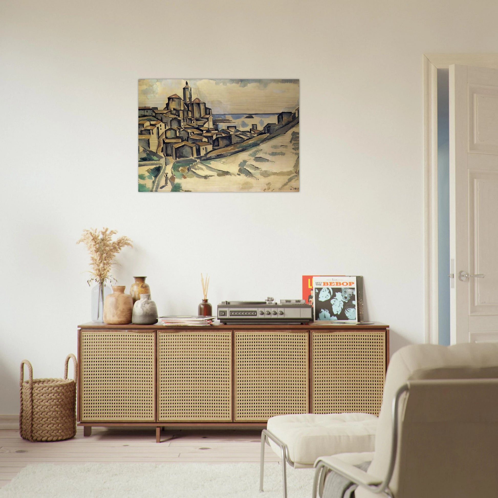 LANDSCAPE AT CADAQUES - Andre Derain Brushed Aluminum Print - 70x100 cm / 28x40 inches | Andre Derain Aluminum Print | Andre Derain Prints