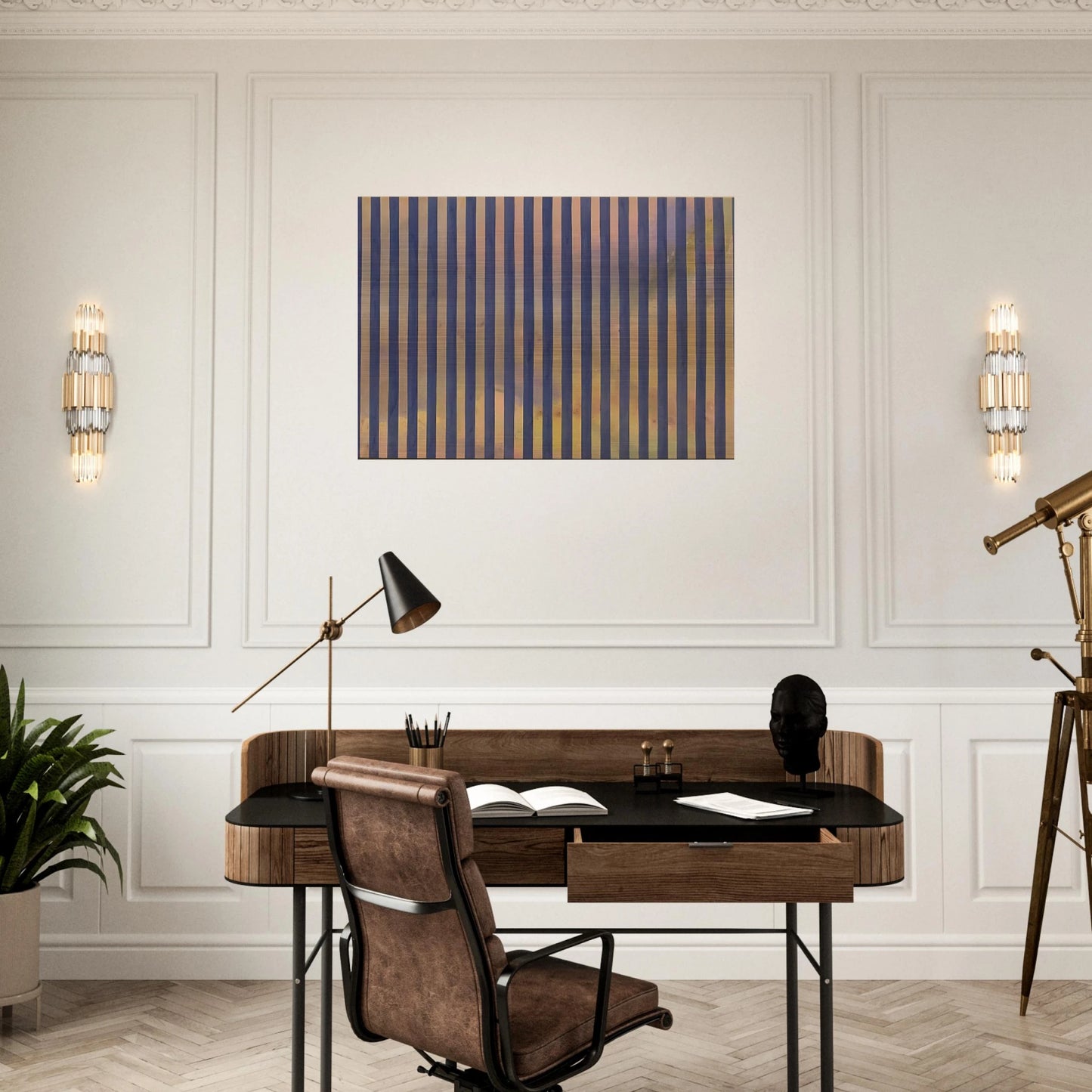 Untitled - 1959 - Gene Davis Brushed Aluminum Print - 70x100 cm / 28x40 inches | Gene Davis Aluminum Print | Gene Davis Prints