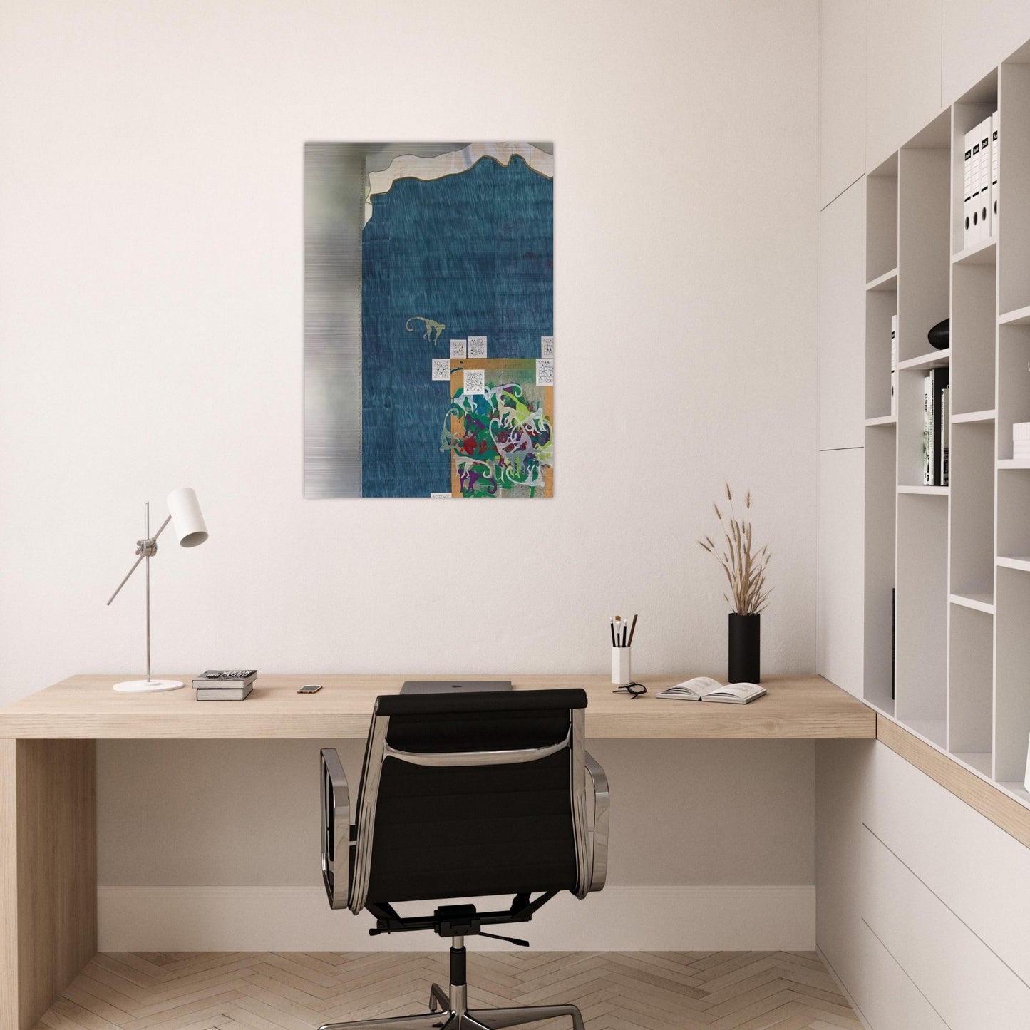 UNTITLED - Alighiero Boetti Brushed Aluminum Print - 70x100 cm / 28x40 inches | Alighiero Boetti Aluminum Print | Alighiero Boetti Prints