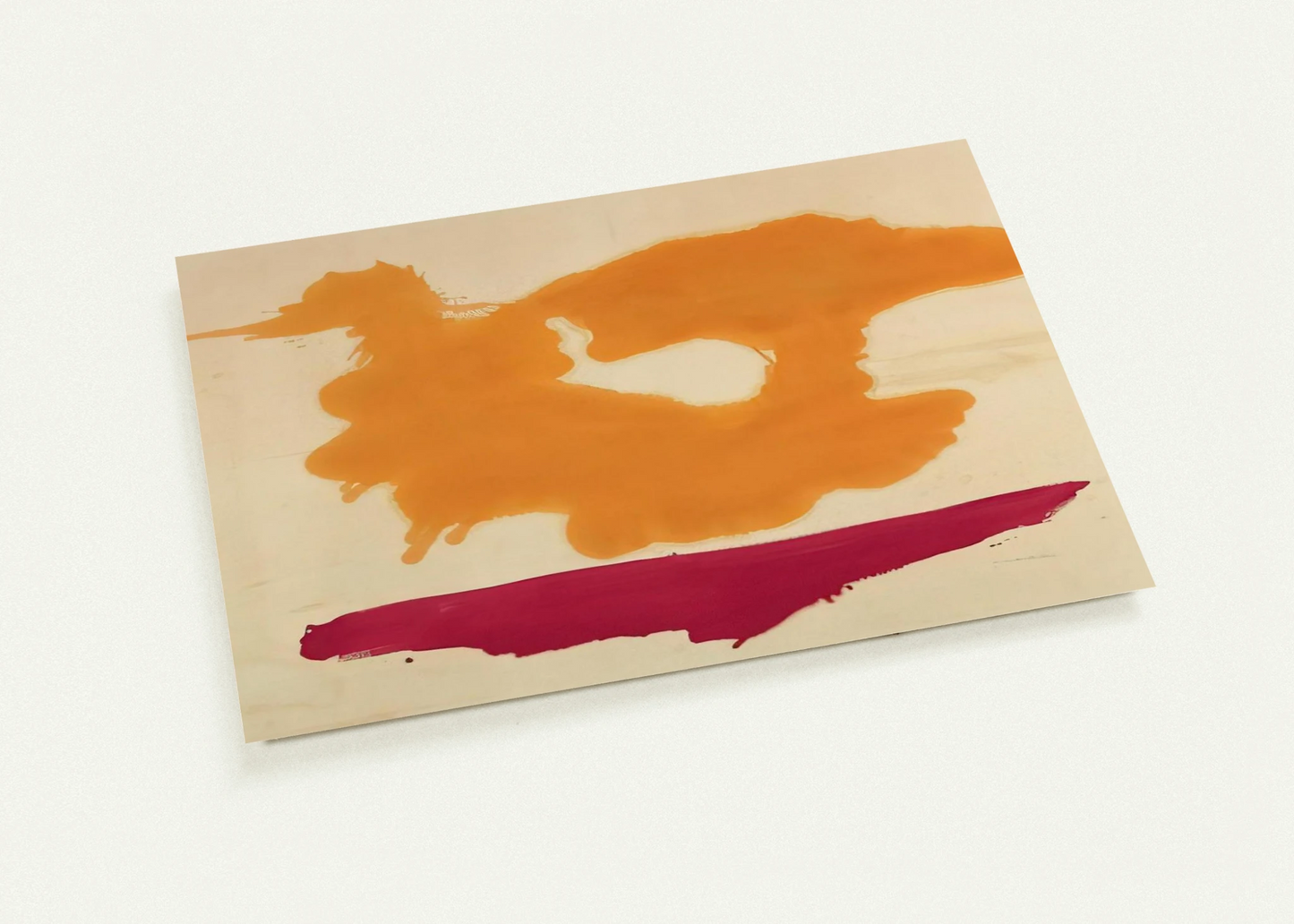 Only Orange - 1963 By Helen Frankenthaler Pack of 10 Post Cards | Helen Frankenthaler Post Cards | A6 (10.5 x 14.8 cm) - 4.1 x 5.8 inches
