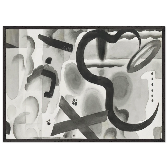 Untitled - Dada - Julius Evola 70x100 cm / 28x40 inches Framed Art Print – Black Wooden Frame