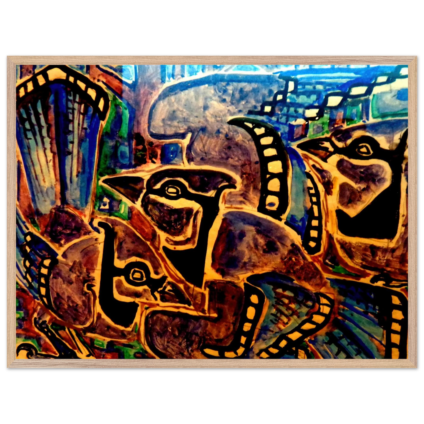 Walter Inglis Anderson - Walter Anderson Wall art - 15x20 cm / 6x8 inches - Premium Wooden Framed Poster With Fine Art Paper-canvas - Wood frame