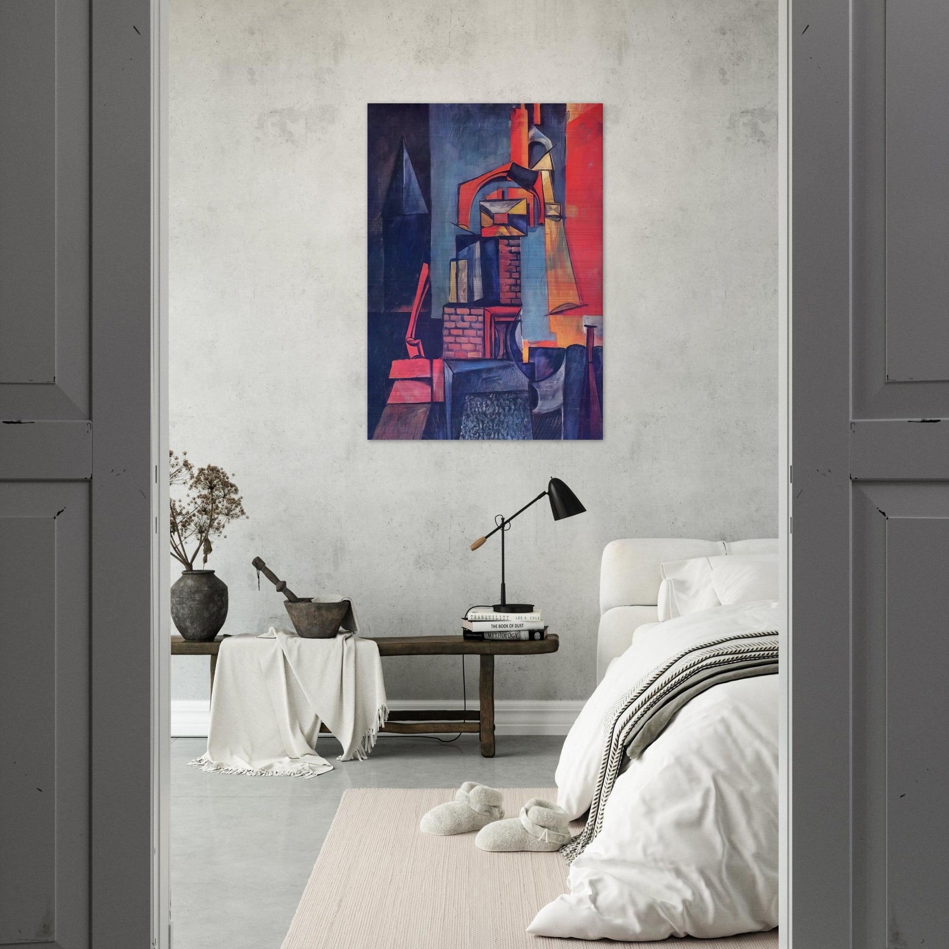 Towers - Max Ernst Brushed Aluminum Print - 70x100 cm / 28x40 inches | Max Ernst Aluminum Print | Max Ernst Prints