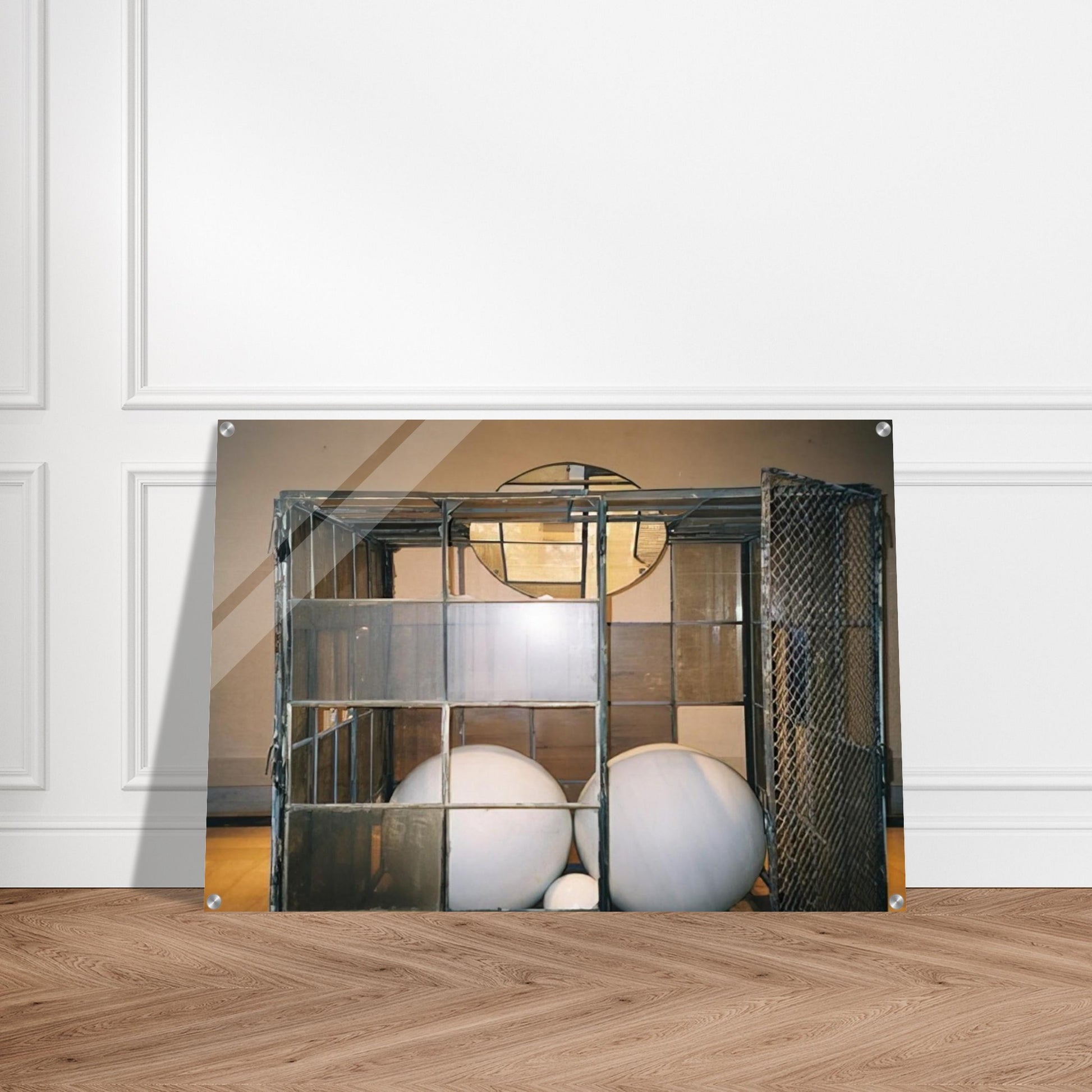 CELL 3 WHITE MARBLE SPHERES 1993 - Louise Bourgeois Acrylic Print - 70x100 cm / 28x40″ inches
