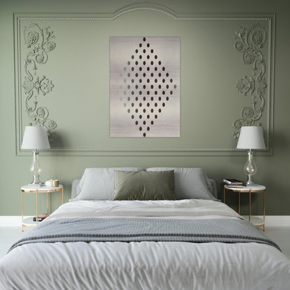 BLACK TO WHITE DISKS 1952 - Bridget Riley Brushed Aluminum Print - 70x100 cm / 28x40 inches | Bridget Riley Aluminum Print | Bridget Riley Prints