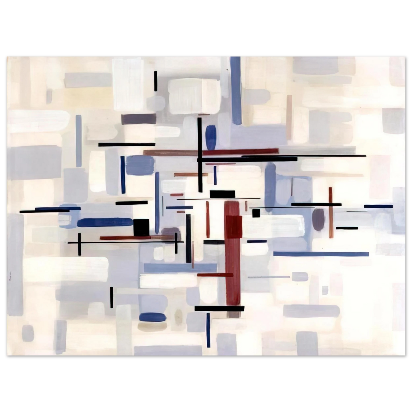 Bruno Munari - From Black to White Through Violet - 1948  75x100 cm / 30x40inches Fine Art Poster