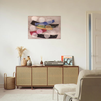 Floating Forms - Laszlo Moholy-Nagy Brushed Aluminum Print - 70x100 cm / 28x40 inches | Laszlo Moholy-Nagy Aluminum Print | Laszlo Moholy-Nagy Prints