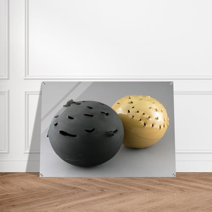 Sphere - 1957 - Lucio Fontana Acrylic Print - 70x100 cm / 28x40″ inches