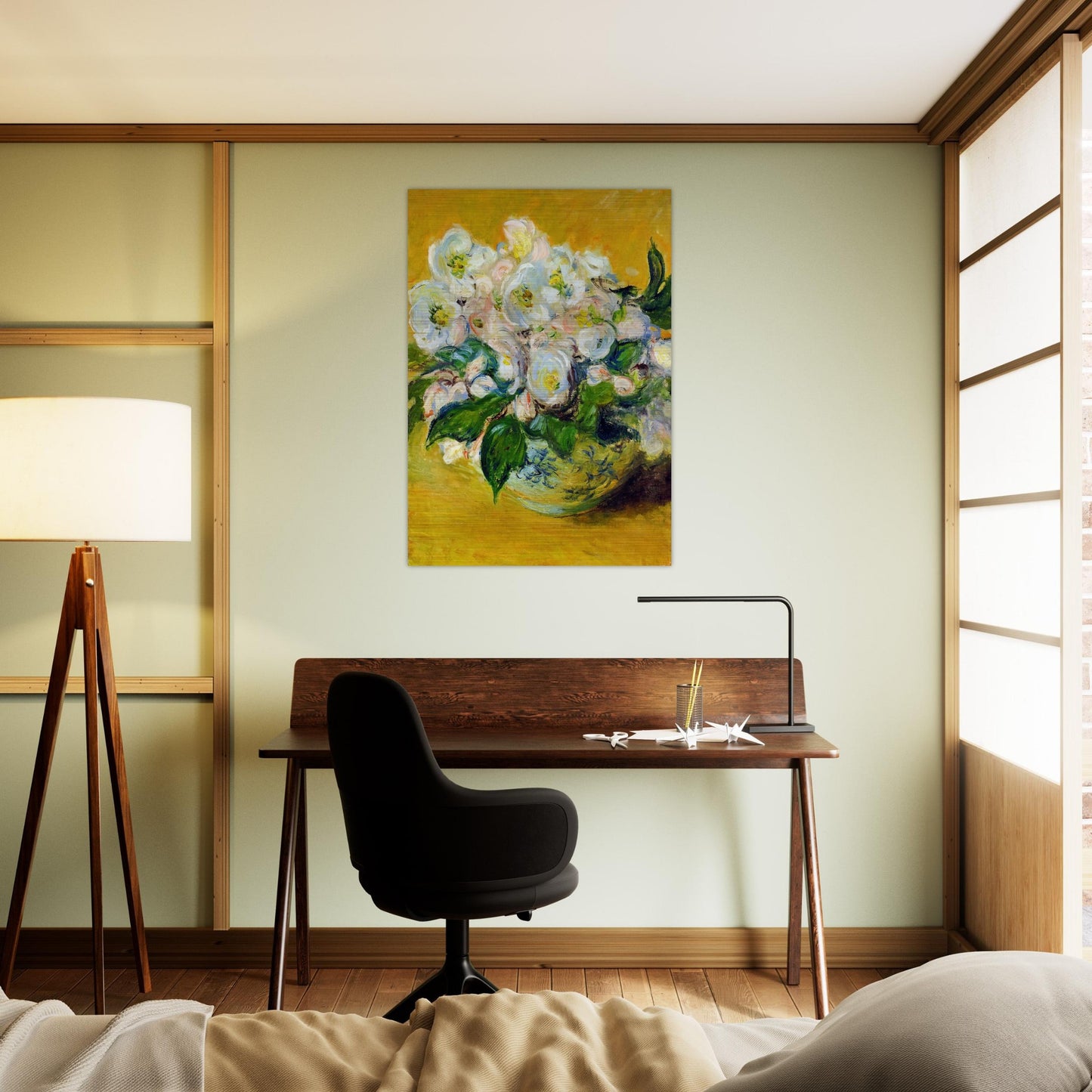 Christmas Roses - claude monet Brushed Aluminum Print - 70x100 cm / 28x40 inches | claude monet Aluminum Print | claude monet Prints