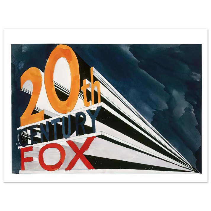 Edward Ruscha - 20TH CENTURY FOX 1962  75x100 cm / 30x40inches Fine Art Poster