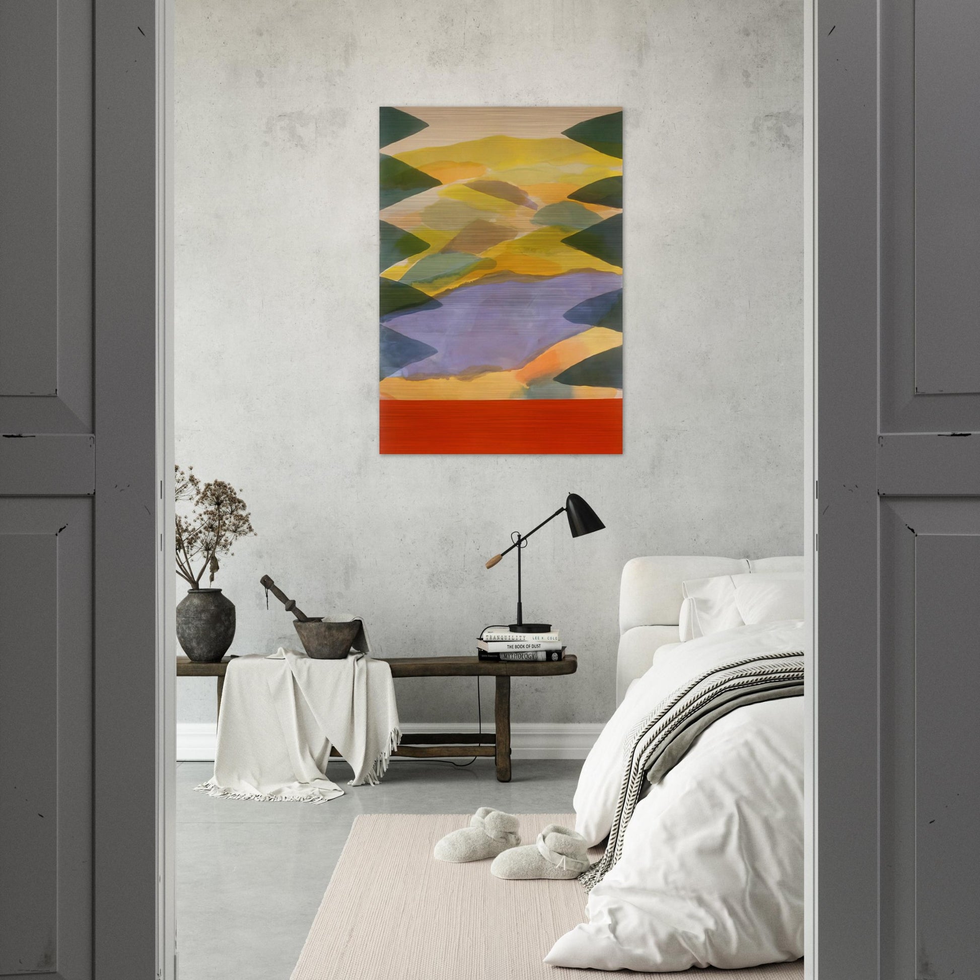 Imagination's Door - 1980 - Ronnie Landfield Brushed Aluminum Print - 70x100 cm / 28x40 inches | Ronnie Landfield Aluminum Print | Ronnie Landfield Prints