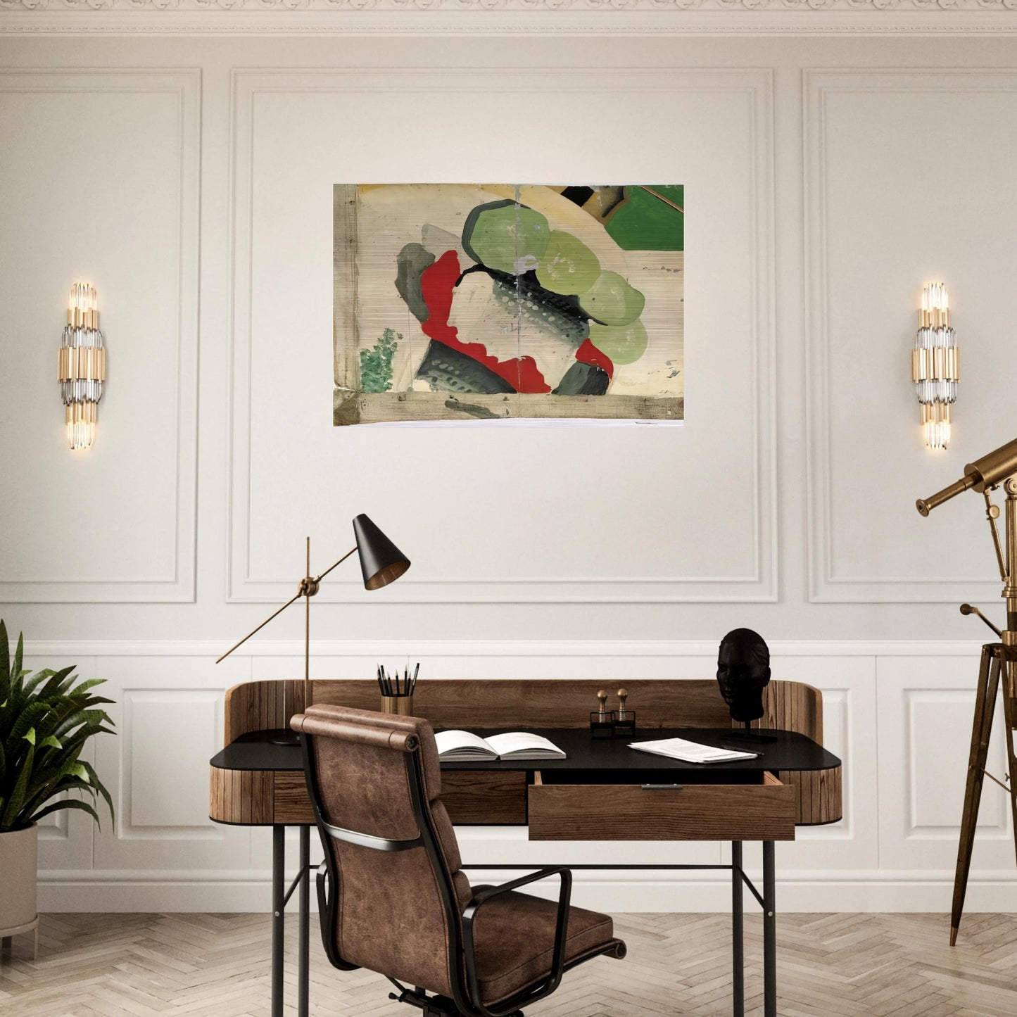 FISCHBR OTCHEN - Sigmar Polke Brushed Aluminum Print - 70x100 cm / 28x40 inches | Sigmar Polke Aluminum Print | Sigmar Polke Prints