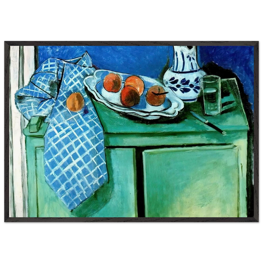STILL LIFE 5 N1 - Henri Matisse 70x100 cm / 28x40 inches Framed Art Print – Black Wooden Frame
