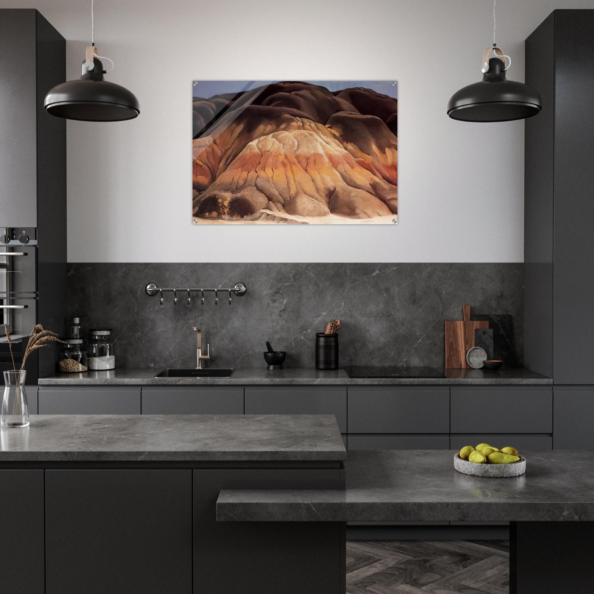 Grey Hills - Georgia O'Keeffe Acrylic Print - 70x100 cm / 28x40″ inches
