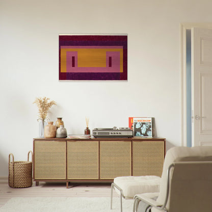 VARIANT ADOBE FAMILIAR FRONT 1948 - Josef Albers Brushed Aluminum Print - 70x100 cm / 28x40 inches | Josef Albers Aluminum Print | Josef Albers Prints