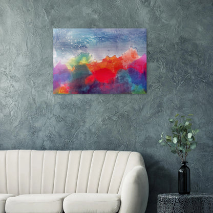 Nightfall - 1994 - Ronnie Landfield Brushed Aluminum Print - 70x100 cm / 28x40 inches | Ronnie Landfield Aluminum Print | Ronnie Landfield Prints