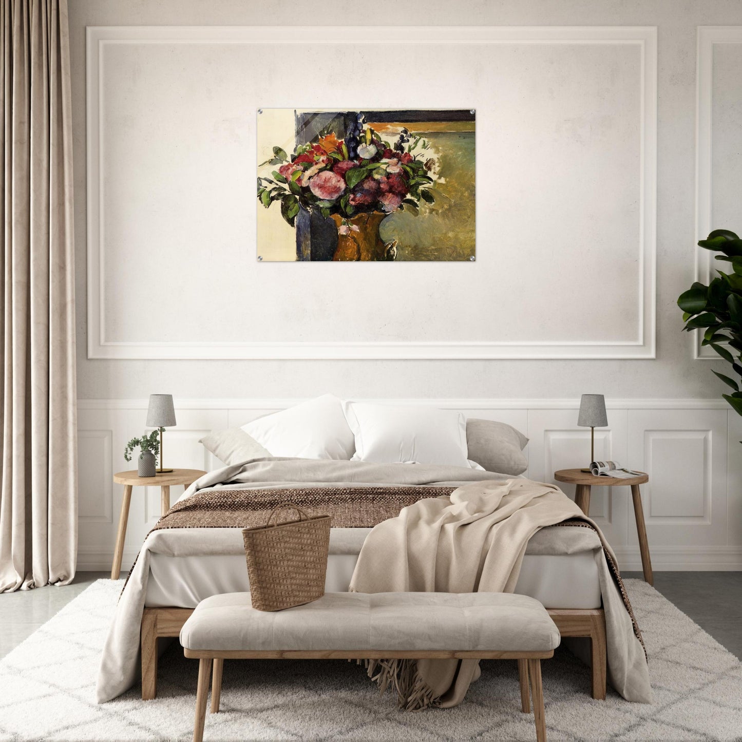 Flowers in a Vase - Paul Cézanne Acrylic Print - 70x100 cm / 28x40″ inches