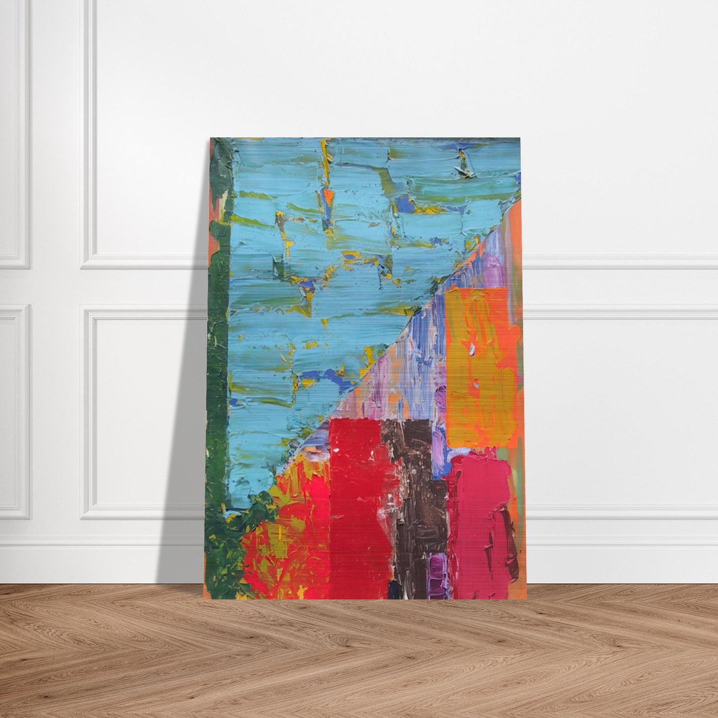 25.4.78 - 1978 - John Hoyland Brushed Aluminum Print - 70x100 cm / 28x40 inches | John Hoyland Aluminum Print | John Hoyland Prints