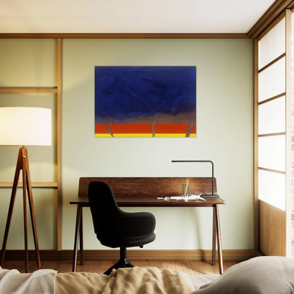 All Night - 1989 - Ronnie Landfield Brushed Aluminum Print - 70x100 cm / 28x40 inches | Ronnie Landfield Aluminum Print | Ronnie Landfield Prints