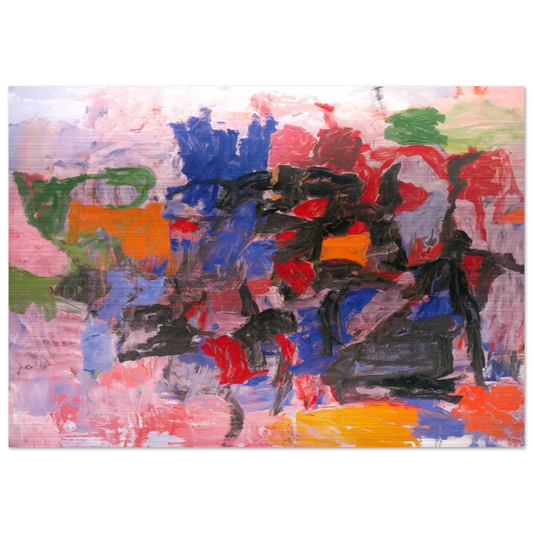 TO FELLINI 1958 - Philip Guston Brushed Aluminum Print - 70x100 cm / 28x40 inches | Philip Guston Aluminum Print | Philip Guston Prints